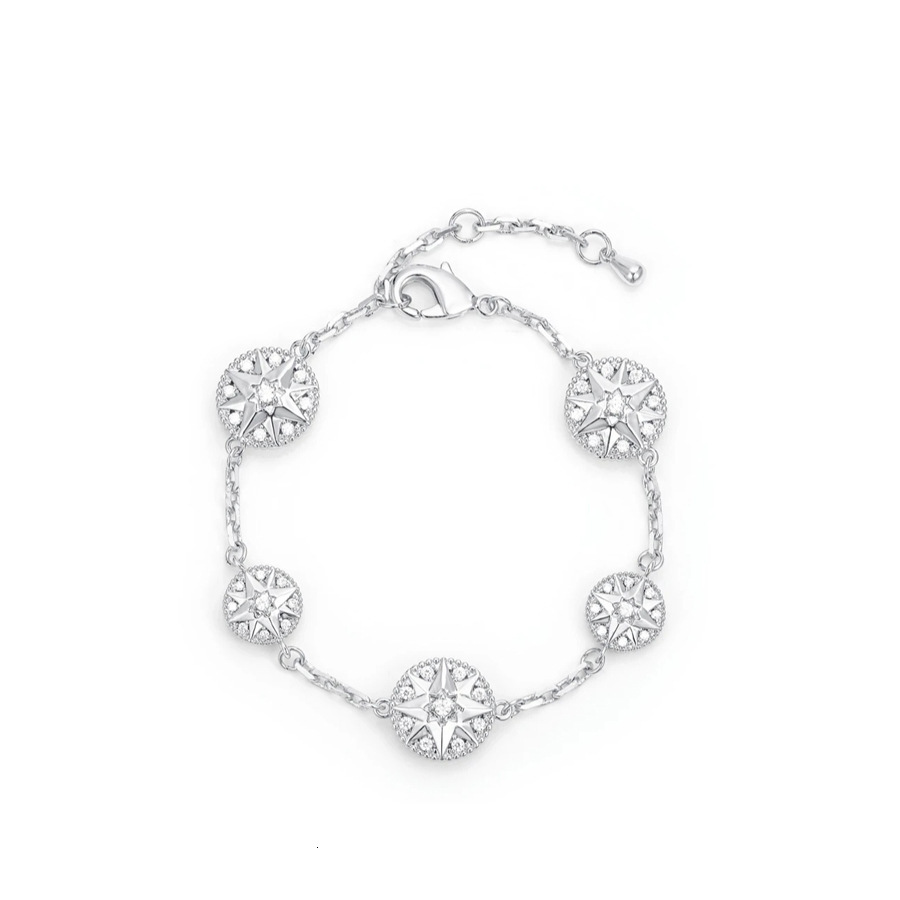 Zircon Round Star Pendant Personality Temperament Bracelet Niche Simple Versatile Jewelry - view 6