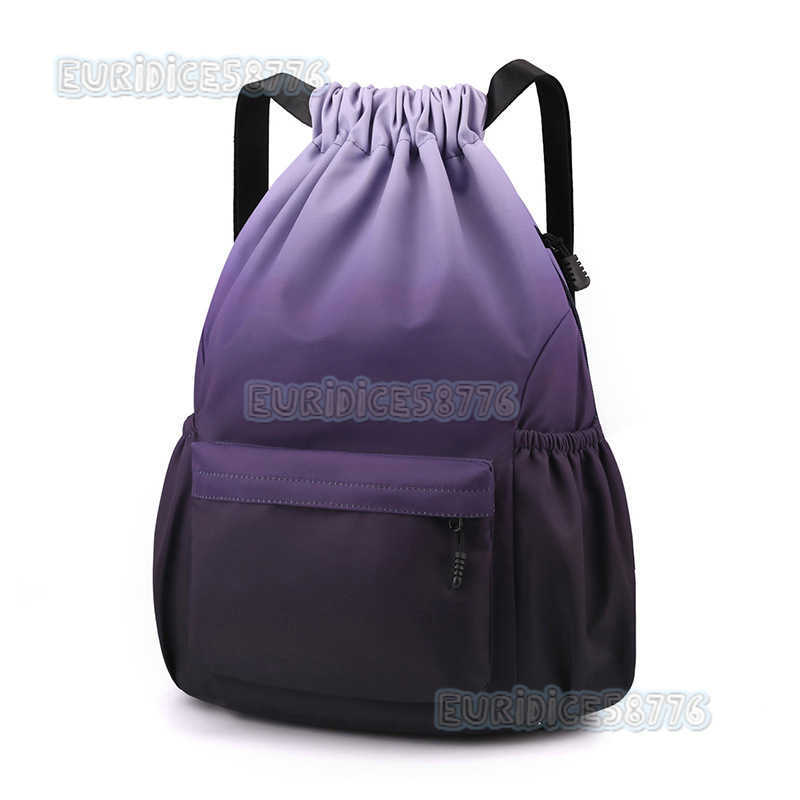 Waterproof Hiking Travel Bag Large Capacity Sports Gym Bag Outdoor Travel Bag Drawstring Pocket Drawstring Backpack H250906