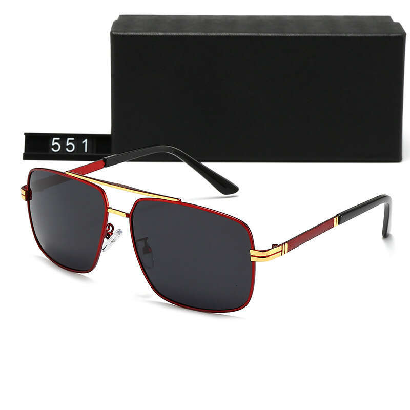 New Men's Polarized Fashion Trend Square Frame Driving Travel Sunglasses 551 935