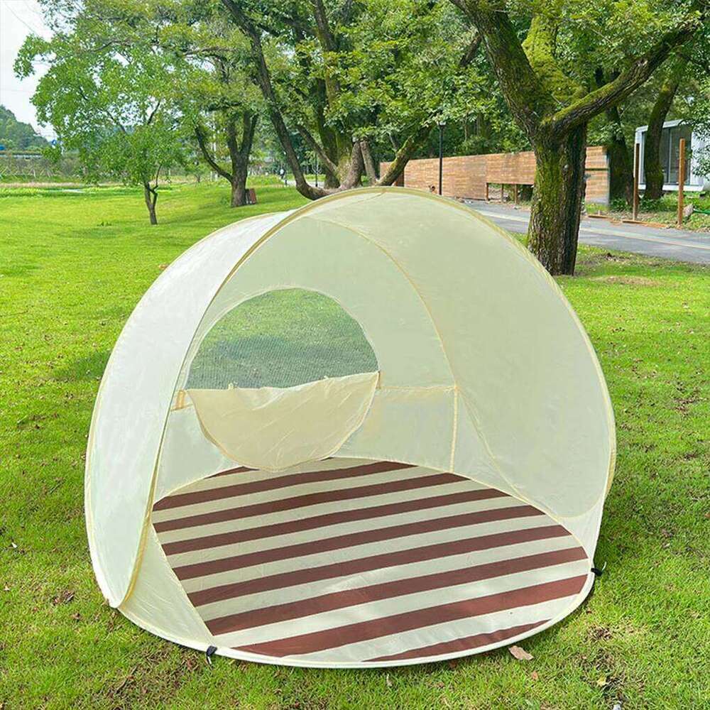 Reusable Outdoor Portable Camping One Click Open 3-4 People Large Space Sunshade Sun Shelter Garden Beach Tent
