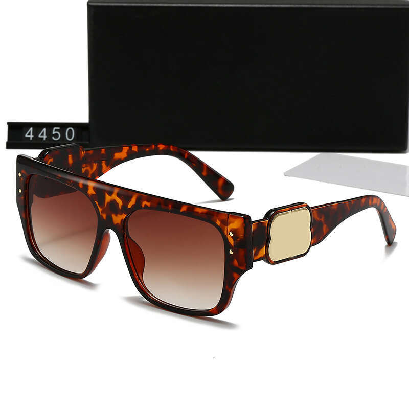 New Square Large Frame Rivet for Women, High-End that Make Your Face Look Smaller, Fashionable Sunglasses 4450 bc3