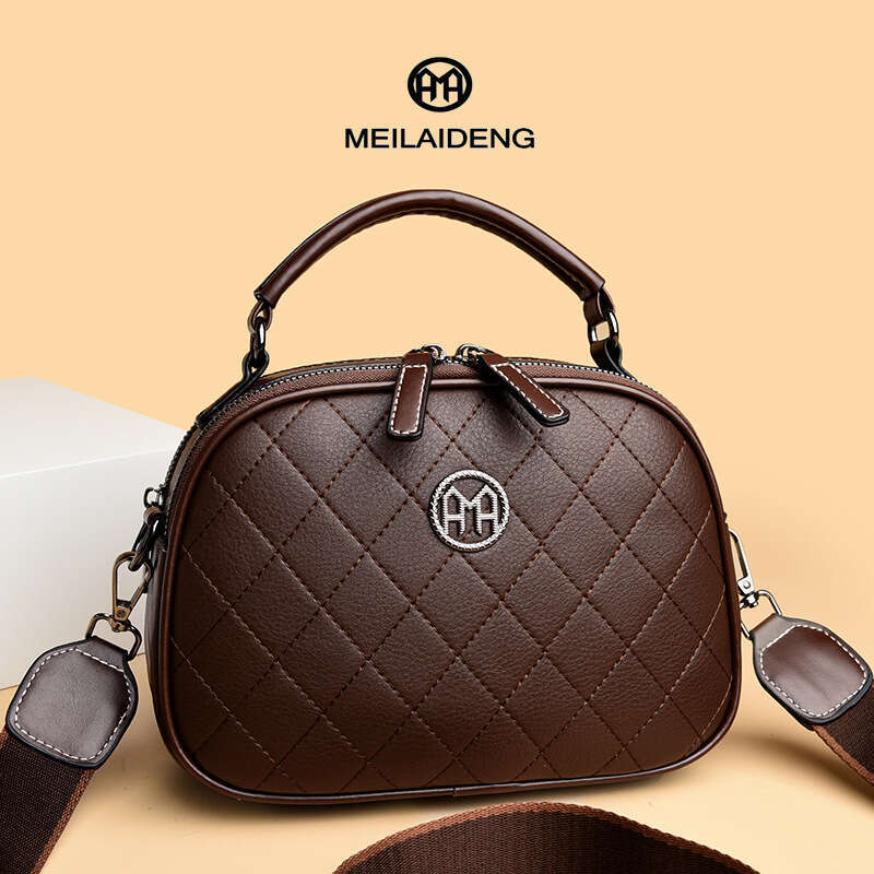 Autumn Winter Handbag Single Shoulder Crossbody Women's Quilted Embroidery Ladies Mom Bag