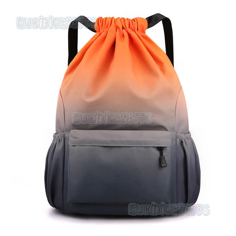Waterproof Hiking Travel Bag Large Capacity Sports Gym Bag Outdoor Travel Bag Drawstring Pocket Drawstring Backpack H250906