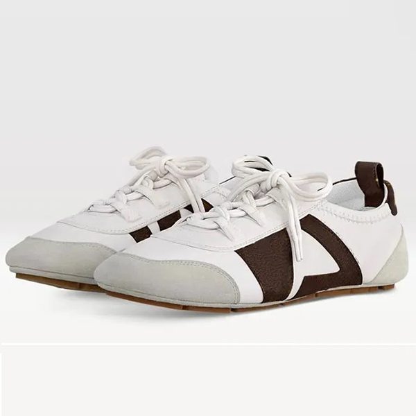 2025 Designer shoes Sneakerina Fashionable women mens gats New style Sneaker Vintage leather color blocked versatile ballet flats Sh