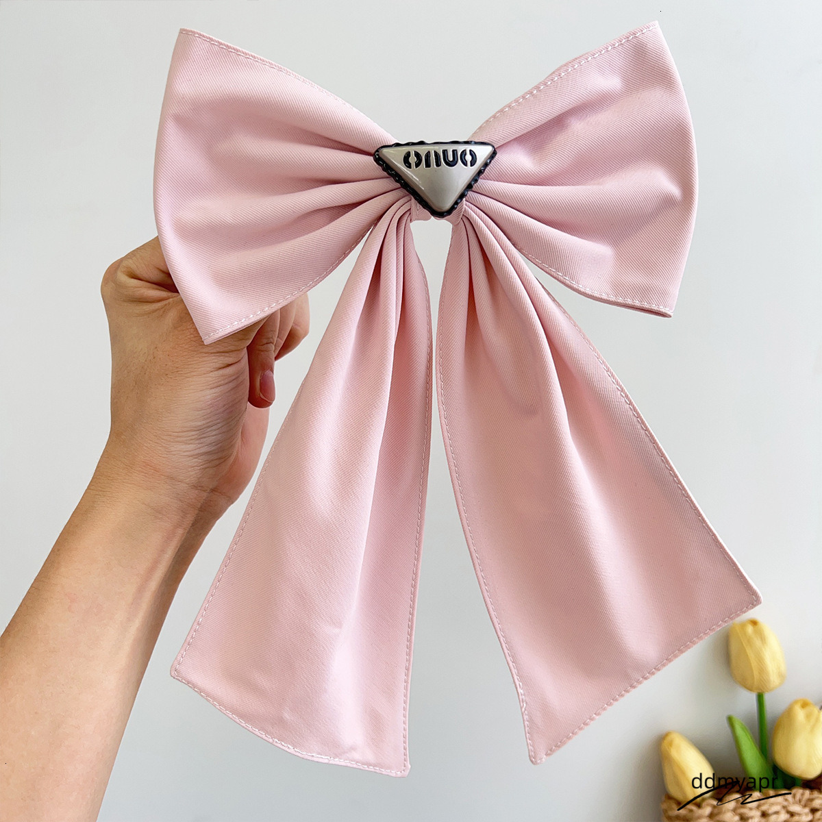 Ddmydec Korean Heavy Industry Women Black Big Bow Accessory For Back Of The Head Elegant And Graceful Spring Clip Hair Ornament 250711 Ddmydec Ddmydec