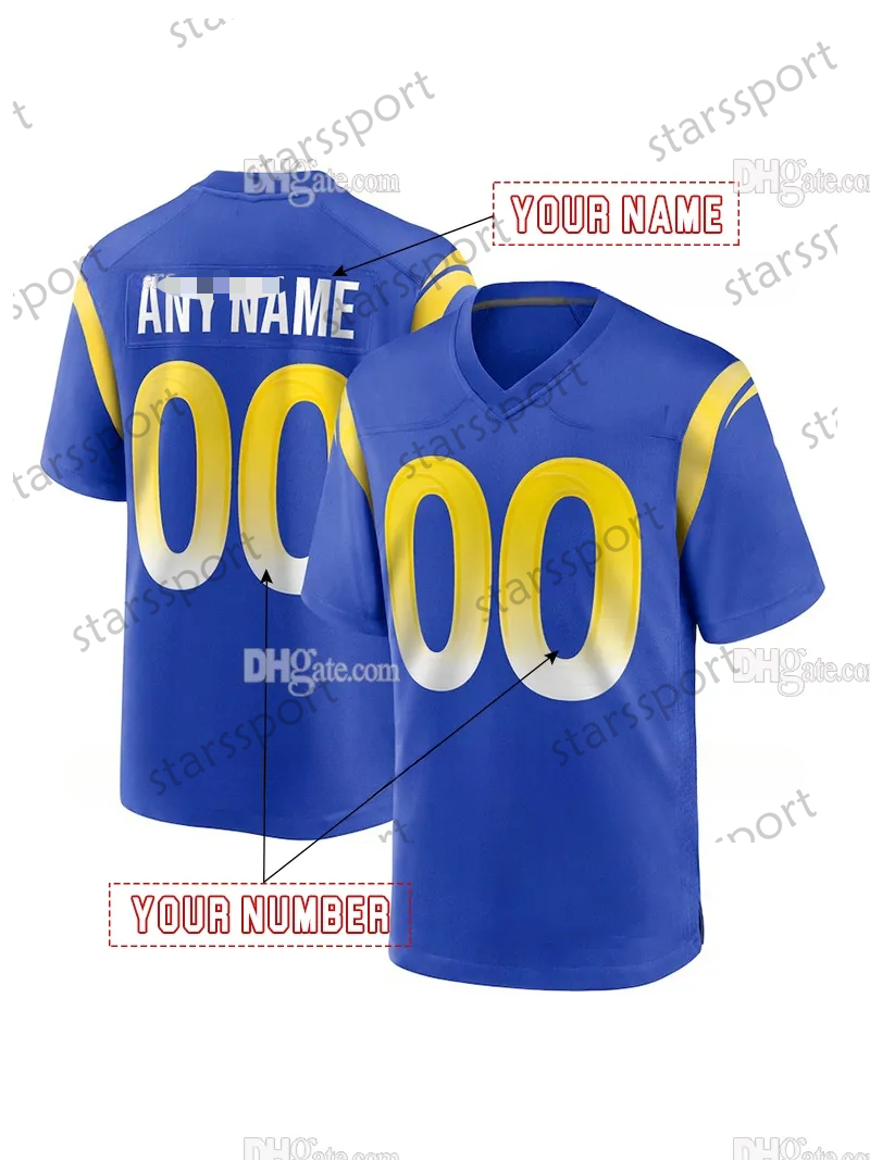 Custom 2025 Rivalries jersey Matthew Stafford Kyren Williams Aaron Donald Puka Nacua avante Adams Christian Rozeboom Jaylen McCollough Stetson Bennett