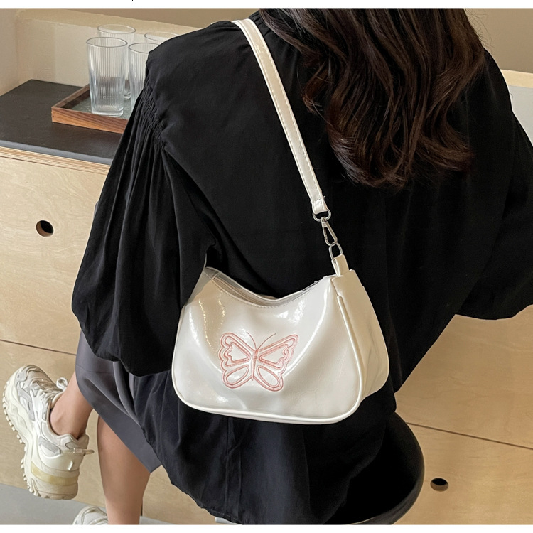 Women's Shoulder Bag Trend Long Stick Bag Niche Women's Crossbody Bag Butterfly Rock Pattern Autumn New design Designer Bag Handbag