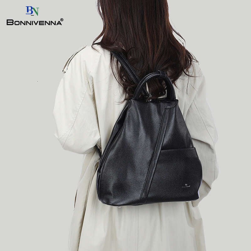 Textured Mom Backpack for Women, Simple Commuter Versatile Shoulder Bag, Large Capacity