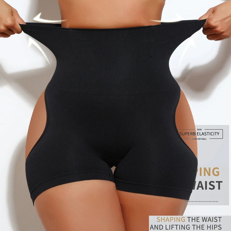 Women High Waist Shaping Control Panty Butt Lifter Shapewear Sexy Show Buttocks Slim Shorts Sexy Underwear Slimming Body Shaper 250905