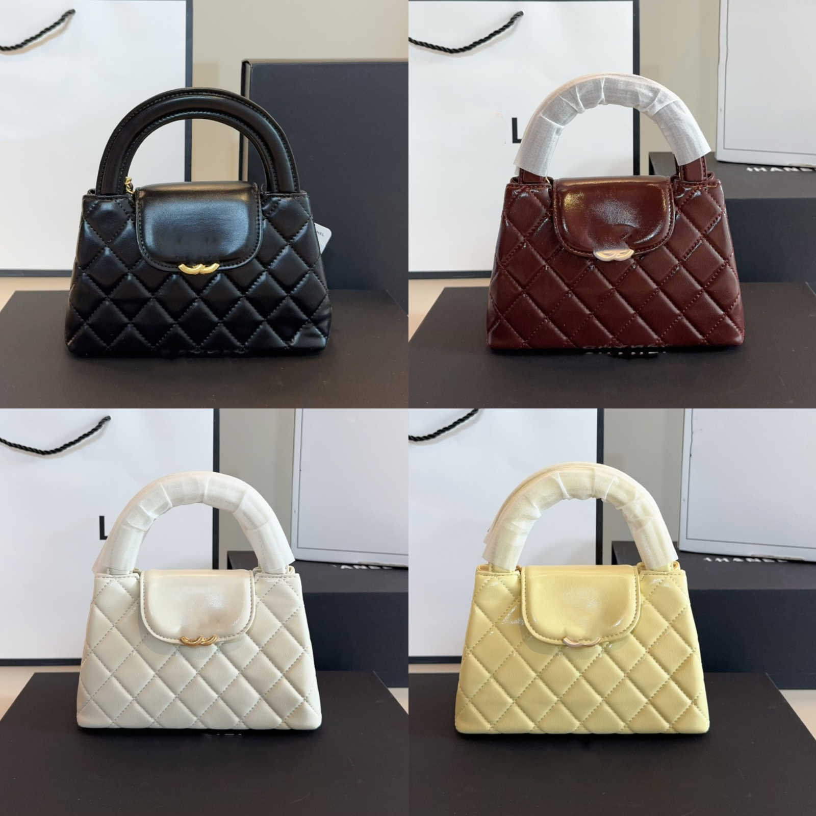 Shoulder Bags Designer Shoulder Mirror Quality Kel Handbag designers bag Mini tote Bags Genuine Leather Quilted Handbag Womens Chain Crossbody Bag CC Purse