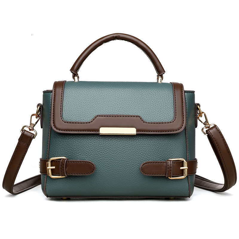 2025 Spring Summer New Women's Single Shoulder Crossbody Fashion Versatile Color Block Bag Practical Commuter Handbag for Women