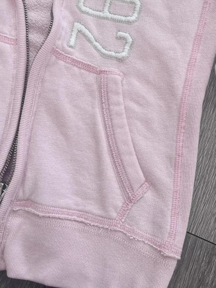 American Vintage Pink Furry Hoodie Women Y2K Harajuku Faux Fur Collar Jacket Fashion Slim Waist Belted Girl Sweatshirt 250905