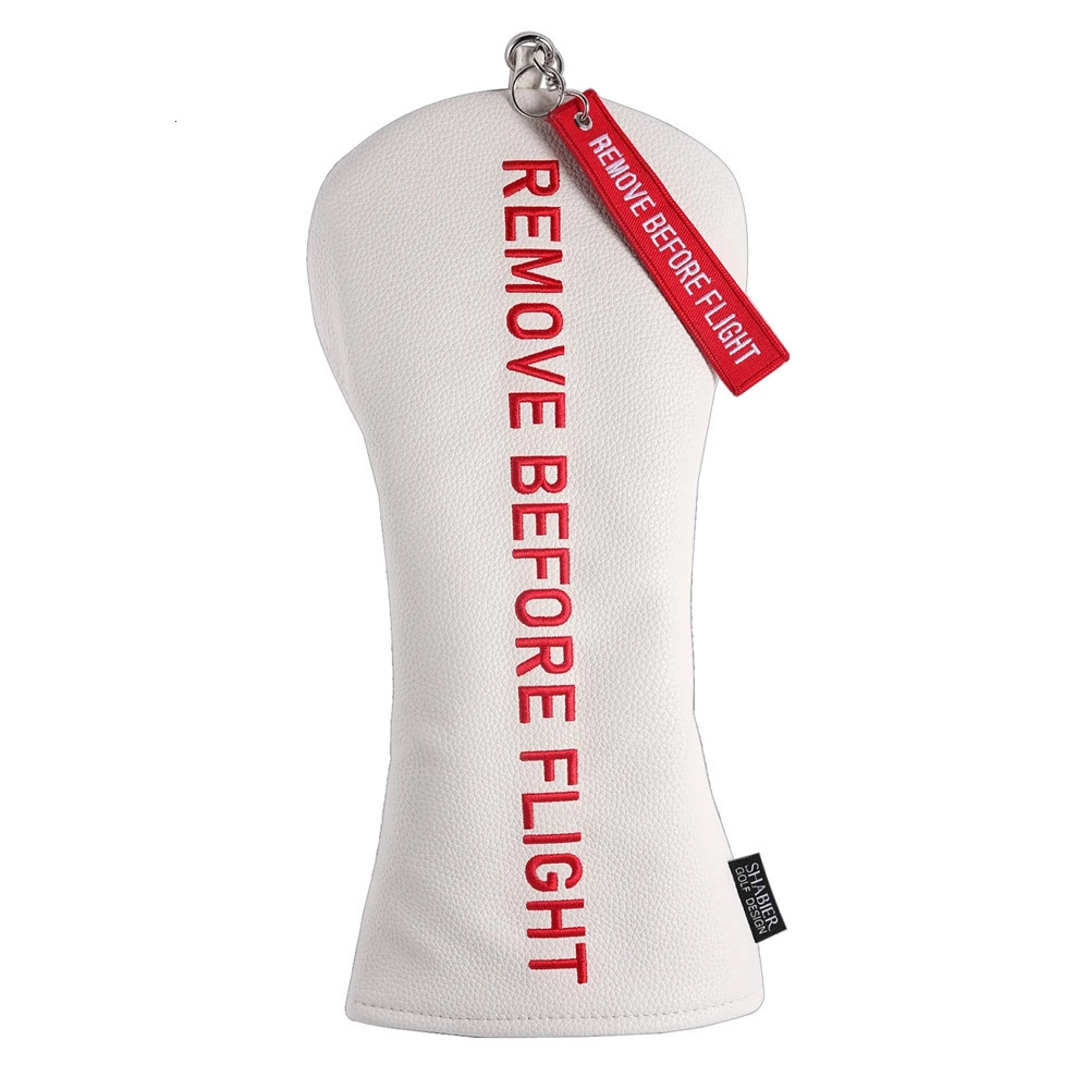 Red Before Flight Synthetic Leather Golf Headcover Square Large Mallet Blade Putter 460CC Driver covers 250906