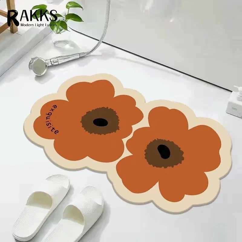 Luxurious RAKKS Home Carpet Rug Diatom Mud Bath Mat Super Absorbent Bathroom Rug Quick Dry Floor Mat for Wet Area Easy Clean Y251105