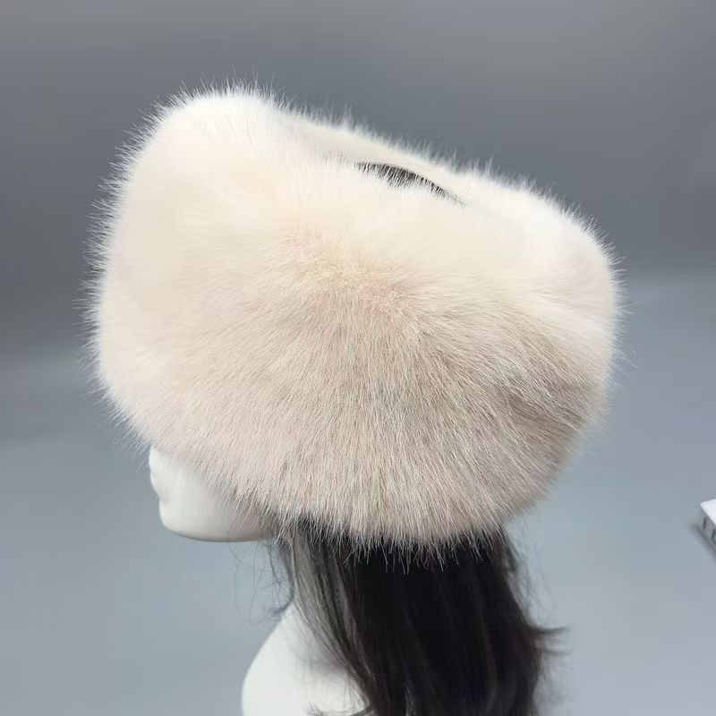 Free shipping hot sales new Light luxury and fashionable furry top hat with an empty headband thickened and warm headband no top hat for children in w