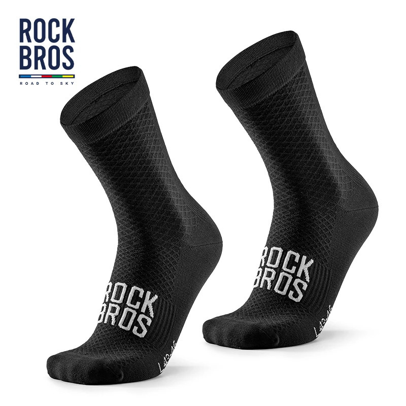 ROCKBROS ROAD TO SKY Professional Sport Socks Breathable Cycling MTB Road Bike High Elastic Shock Absorbing A pair 250905