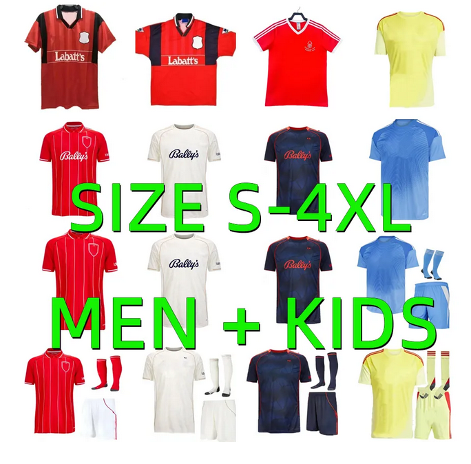 25 26 NottinghamS Forest shirts jersey 94 95 Retrogoalkeeper 2025 2026 WOOD GIBBS WHITE Soccer Jersey FREULER GRABBAN DOMINGUEZ NFFC Football Shirt Men kids Kits kit