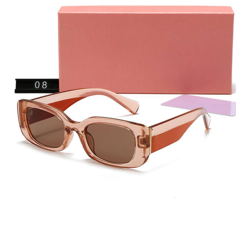 New Square Frame Fashion Women's Sunglasses Trendy Casual Leisure Outdoor Travel Glasses 08Y 6e1