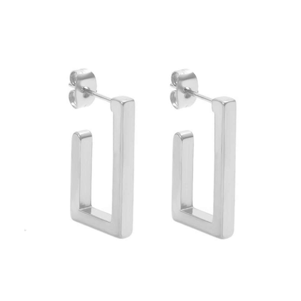 DH collections:2025 New Niche Geometric Minimalist Design Trendy Personality Earrings Elegant Versatile Ear Jewelry