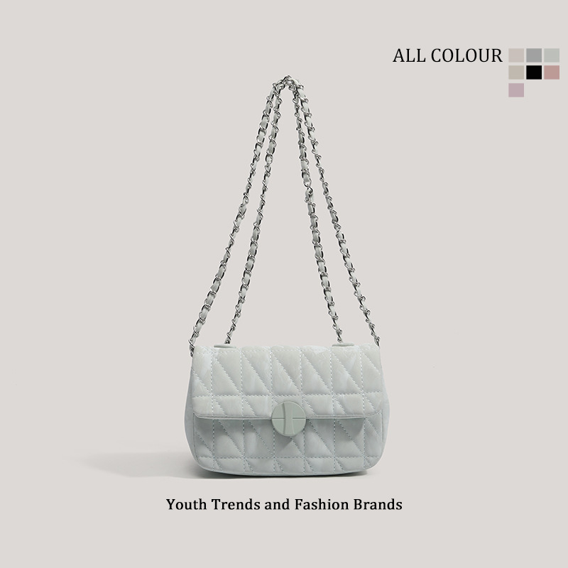 Designer new niche underarm bag chain commuting rhombus single shoulder cross-body bag