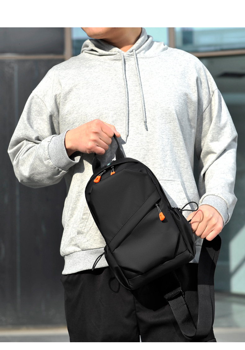 Designer Bag Men's Crossbody Luxury Bag Bag High-end Large Capacity Chest Bag Water-resistant Outdoor Sports Sling Bag Trendy Oxford Cloth Should