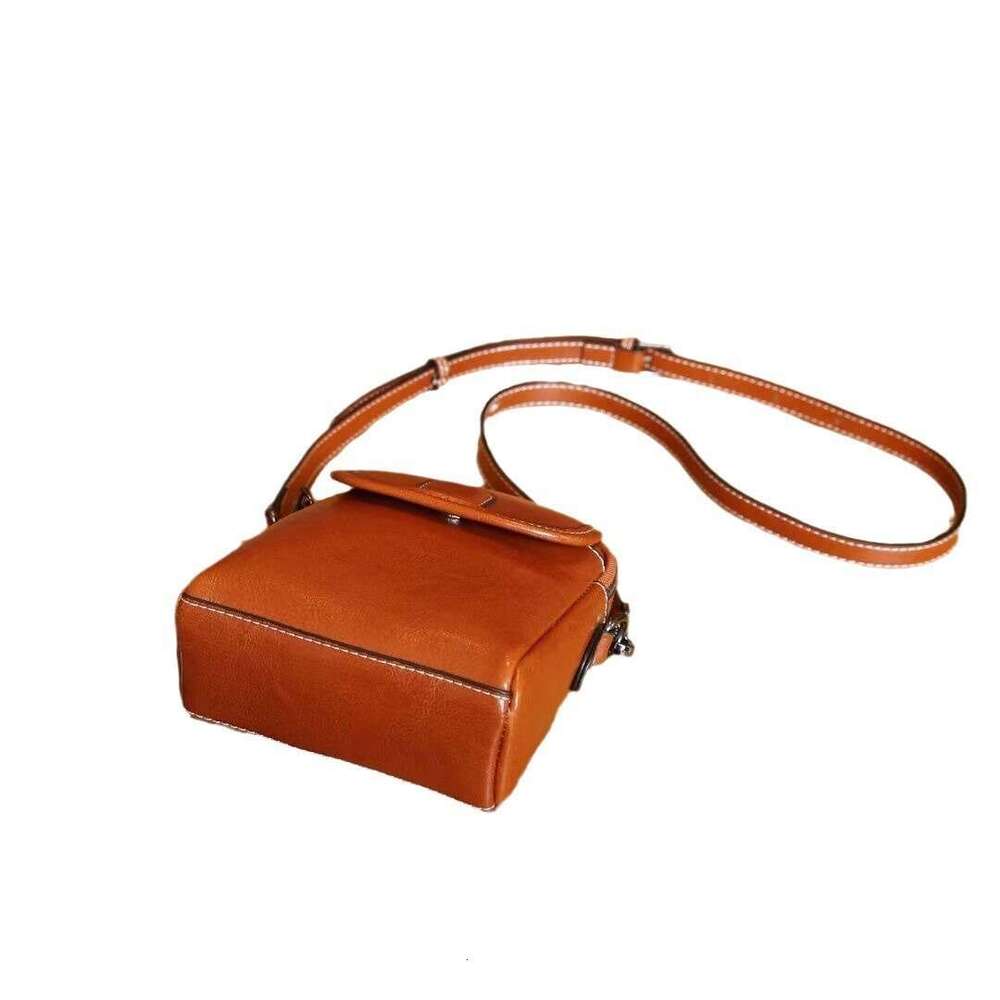 Genuine Women's 2024 New Fashion Single Shoulder Small Trendy Ladies Phone Soft Leather Versatile Crossbody Bag