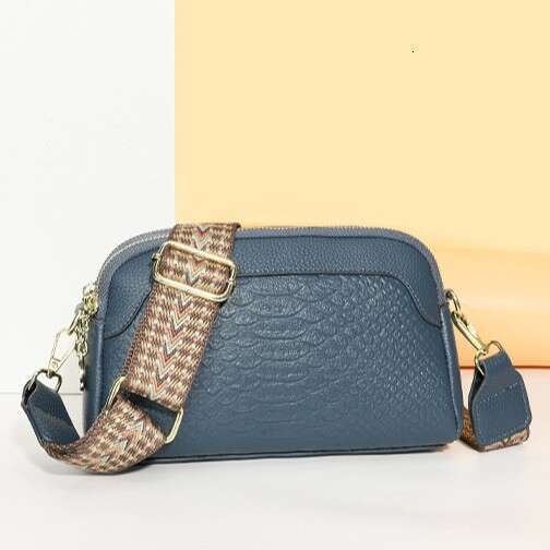 Genuine Leather Women's Summer New Fashion Trendy Simple Niche Single Shoulder Crossbody Top Layer Cowhide Small Bag