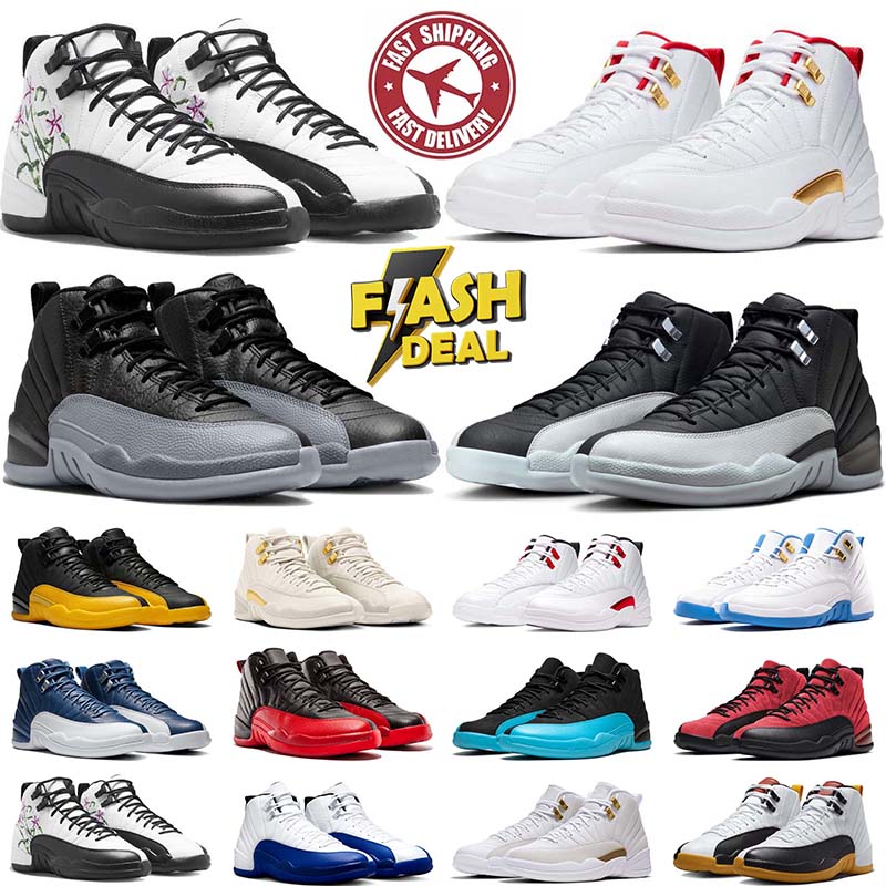 Designer Sneaker With Box 12s Basketball Shoes 12 for Men Cherry Wolf Grey Red Taxi Game Royal Lavender Blue Outdoor Sports Mens Trainers Sneakers
