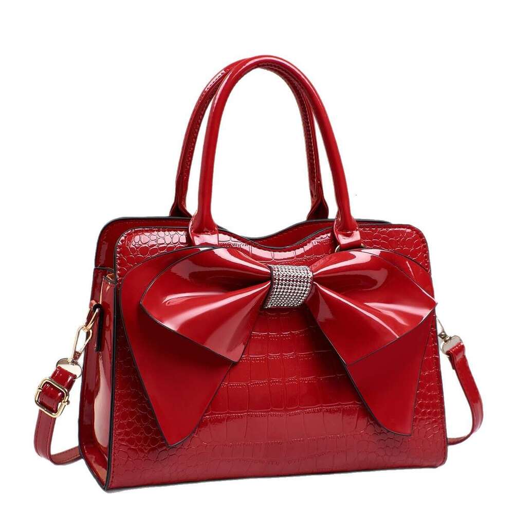 Two-Piece Bowknot Mother-Daughter 2025 New Style Elegant Textured Handbag Casual Women's Bag