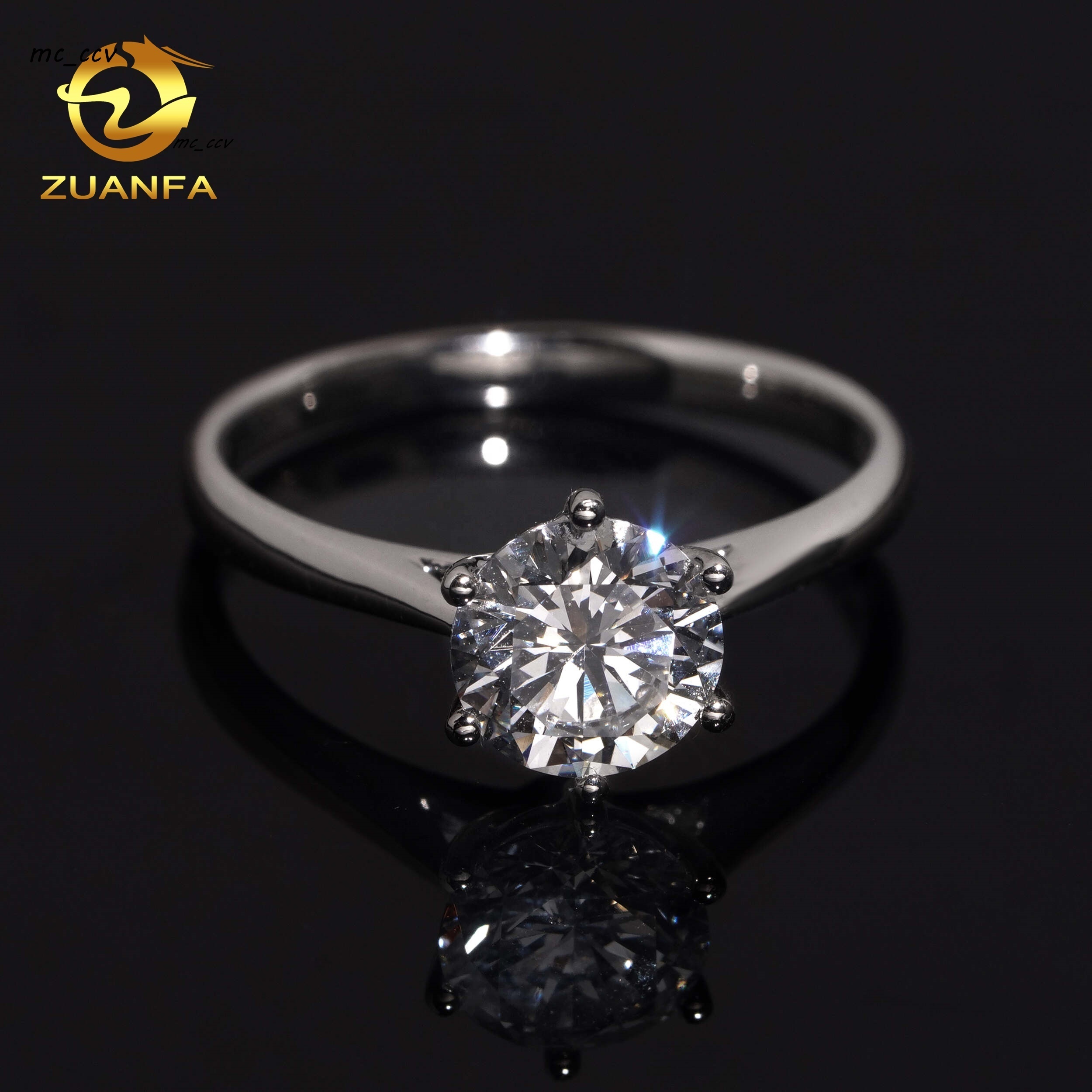 Classic Romantic Wedding 107ct PT950 Platinum Lab Grown Diamond Engagement Ring for Women