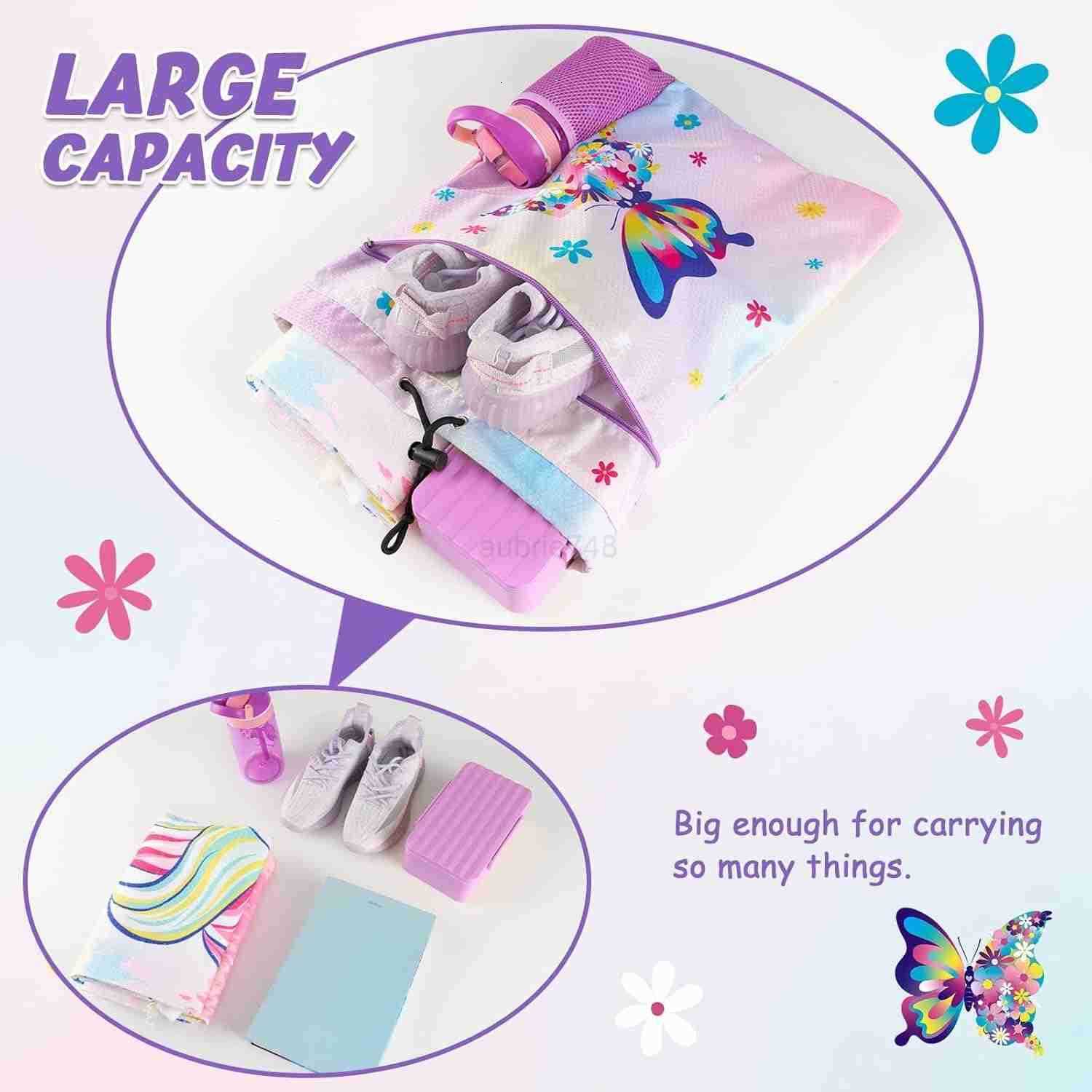 Gym Drawstring Backpack String Bag 15 x 17 Sports Gym Bag for Kids Waterproof Swimming Beach Shopping Yoga BagZ250906