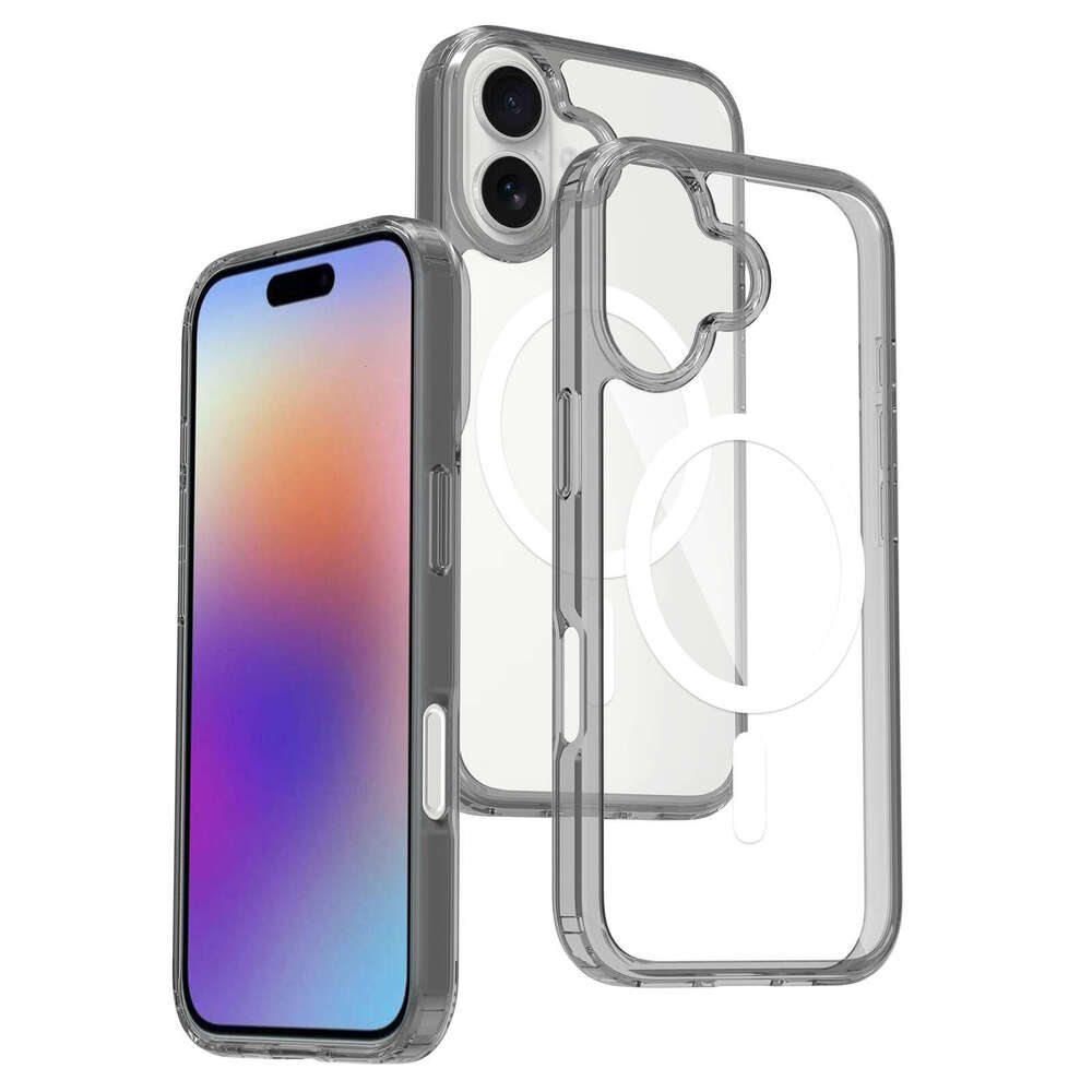 DHgargets Suitable for iPhone17 Transparent Magnetic Phone Apple 17Air Wireless Charging MagSafe Protective Case