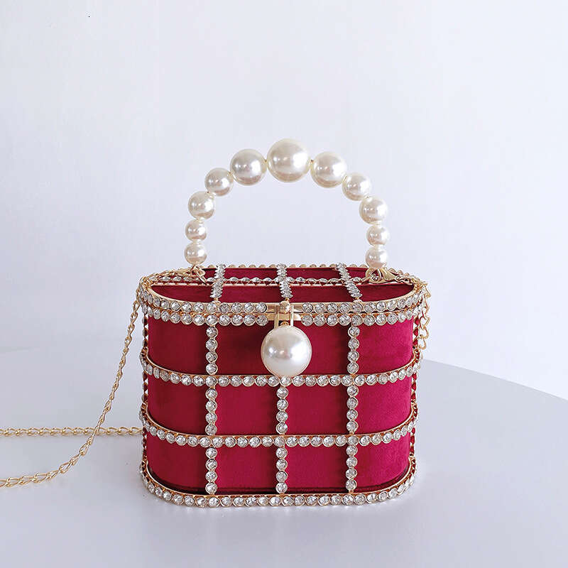 Fashion Trend Basket New Popular Pearl Chain Crossbody Large Capacity Women's Bag