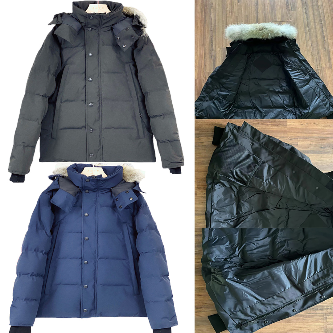 Mens Down Jackets Veste Homme Outdoor Winter Jassen Outerwear Big Fur Hooded Fourrure Manteau Down Jacket Coat Hiver Parka Doudoune