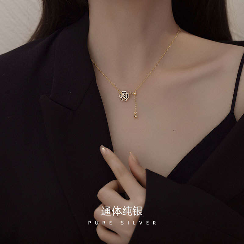 DHpet S925 Silver Camellia - Inspired Necklace by Banyan Tree