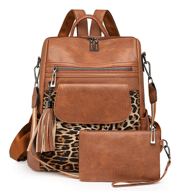 Cute New Leopard Print Fashion Large Capacity Women's Backpack