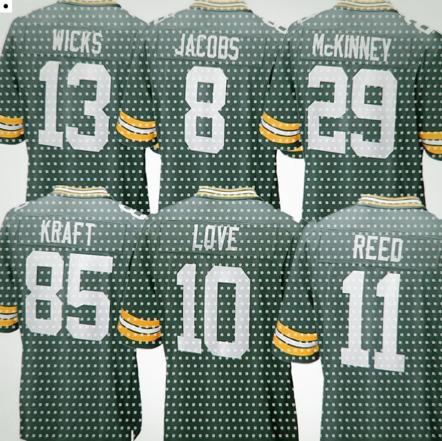 Micah Parsons Matthew Golden love Josh Jacobs Jayden Reed Jaire Alex Christian Watson Dontayvion Wicks Rashan Gary Romeo Doubs Kenny Quay Emanuel Football Jersey