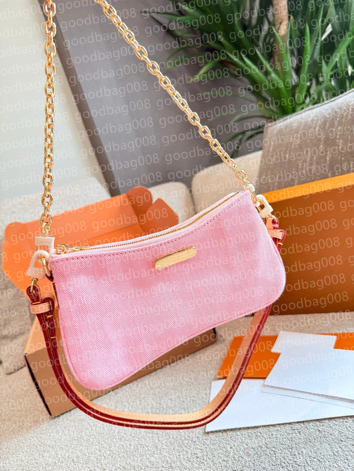 Designer bag Liv pochette Denim Crossbody Shoulder Bag Women Luxury Leather sleek design Handbag Totes Wallet Classic Messenger Purse