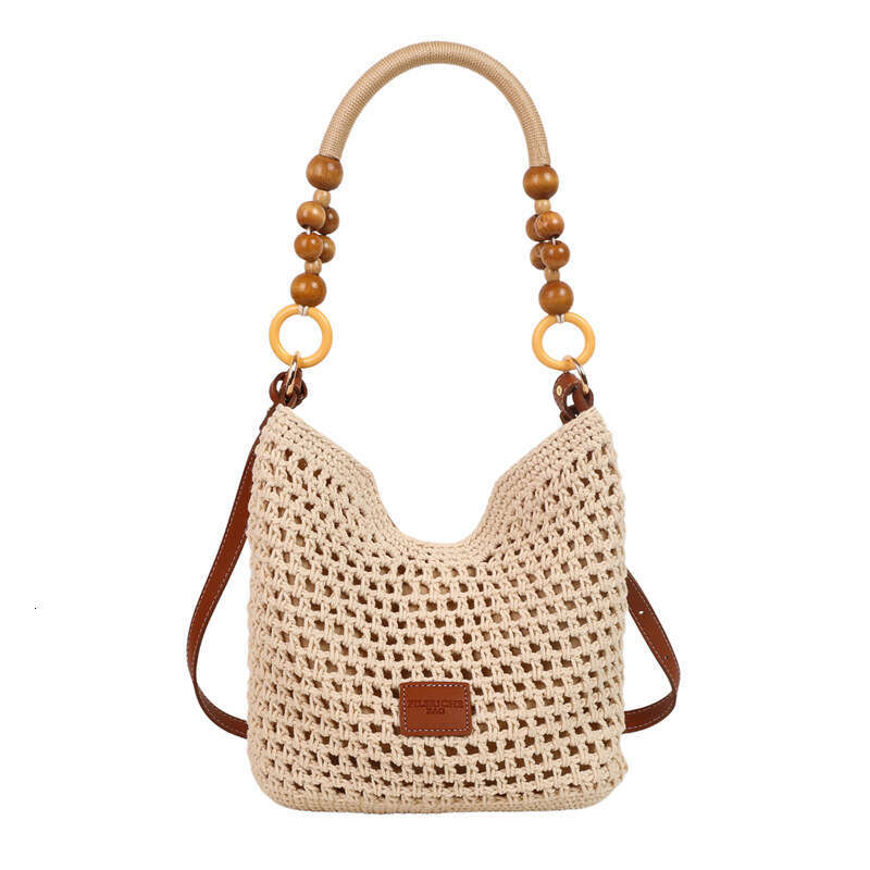 Straw Woven Korean Style Imitation Rattan Tote Niche Design Fashion Women's Shoulder Crossbody Bag