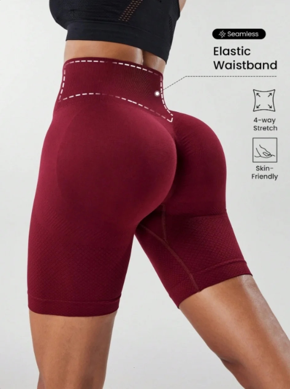 High waisted tight fitting sports shorts for women fitness yoga pants elastic and breathable running pants fashionable and sl 250905