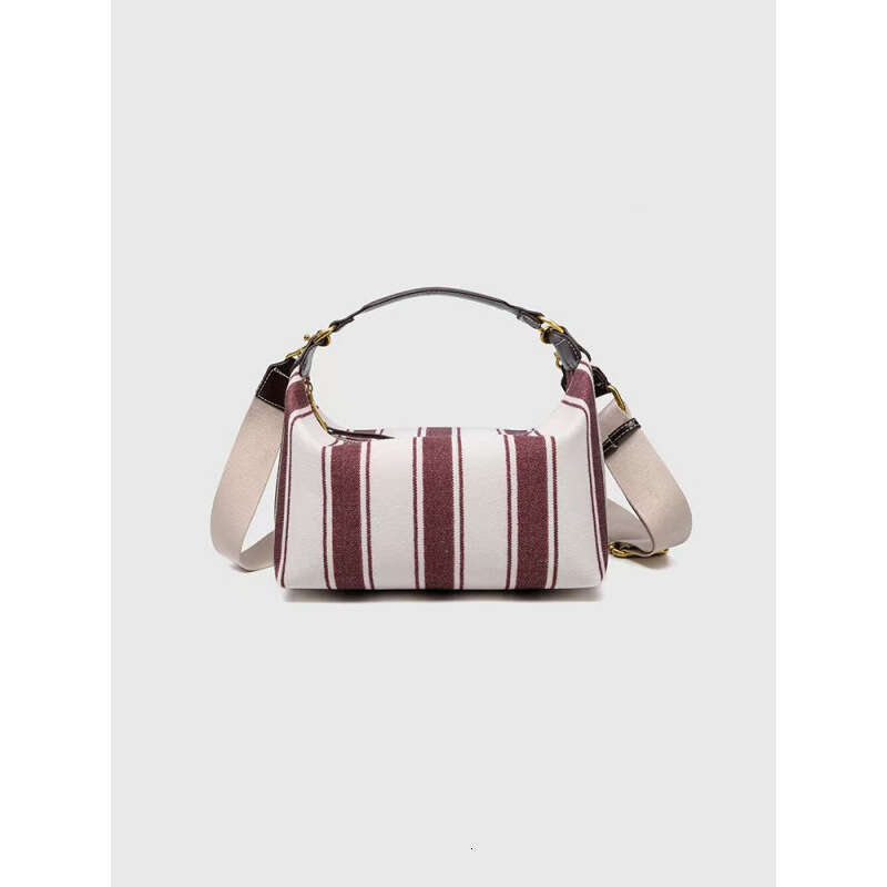 Z Brand Versatile Fashion Women's Bag 2025 New Niche Design Striped Strap Casual Shoulder Handbag Crossbody