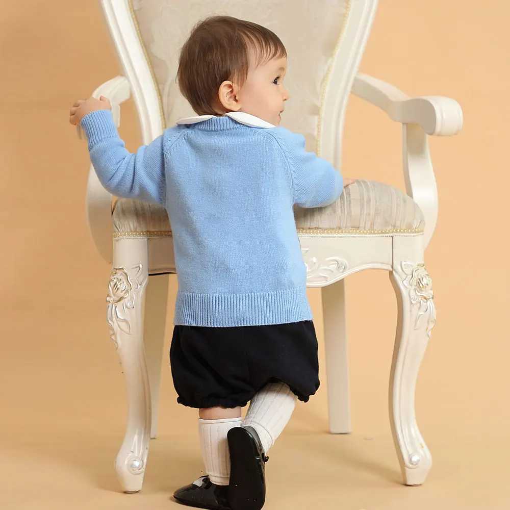 Boys Pullover Sweater Baby Tops Spanish Toddler Knitted Cartoon Sweater Kids Knitting Pullovers Children Clothes Knitwear Unisex X250906