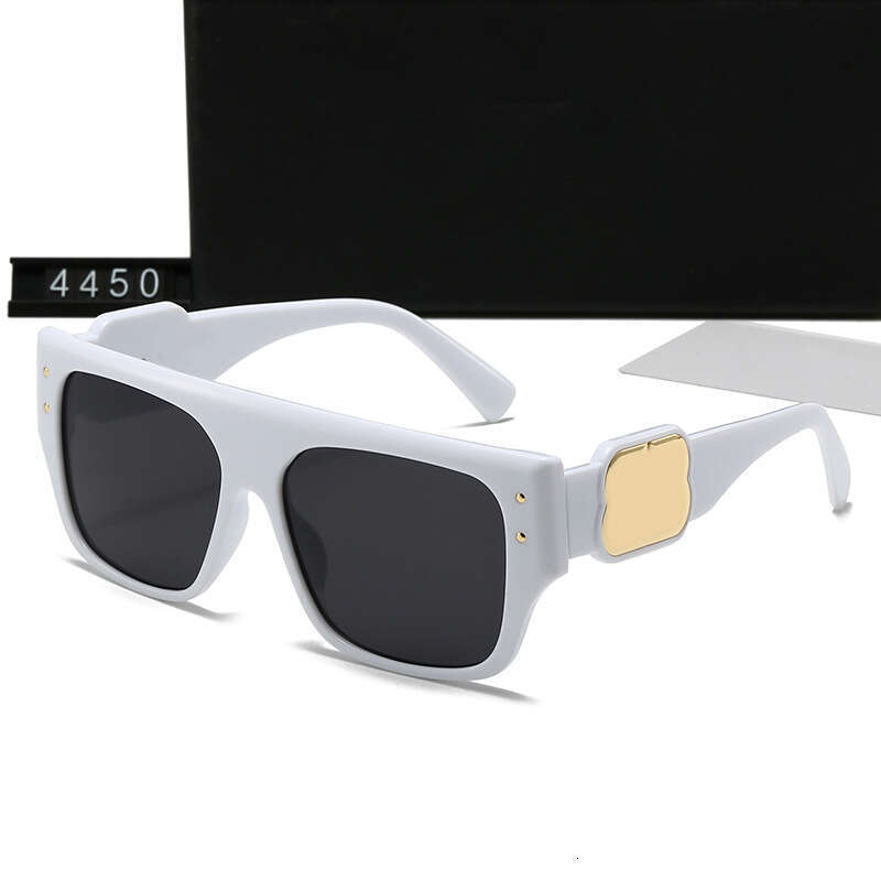 New Square Large Frame Rivet for Women, High-End that Make Your Face Look Smaller, Fashionable Sunglasses 4450 bc3