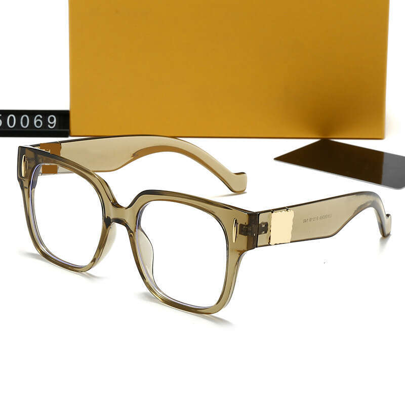 New Luxury Trendy High-End Gold Label Large Frame Square Fashion Outdoor Sun Protection Sunglasses 50069 405