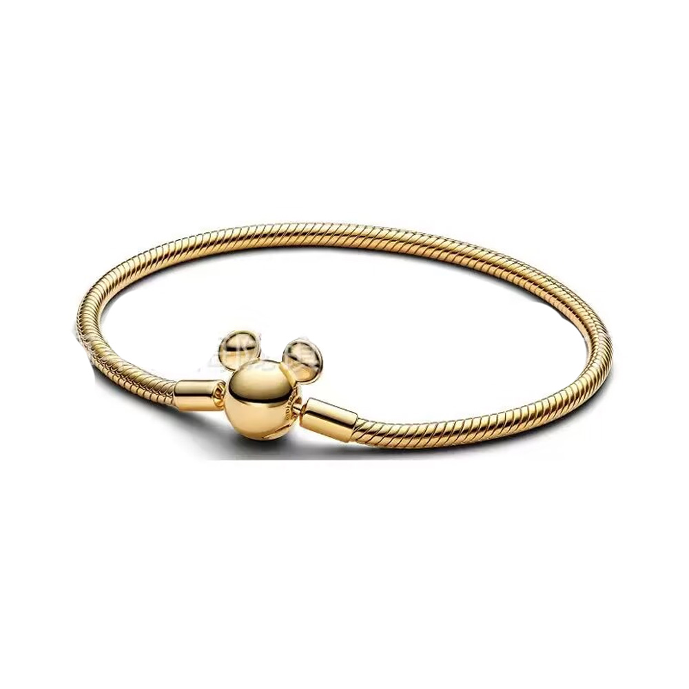 Designer Authentic Plated Heart Bracelets Chain Fit PAN Charms Bangle Bracelet Women Children Christmas Gifts 335566