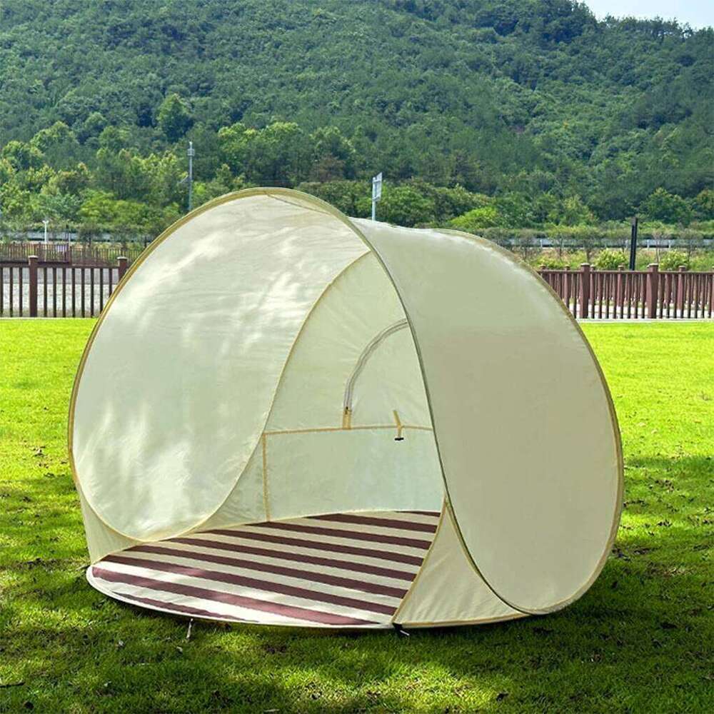 Reusable Outdoor Portable Camping One Click Open 3-4 People Large Space Sunshade Sun Shelter Garden Beach Tent