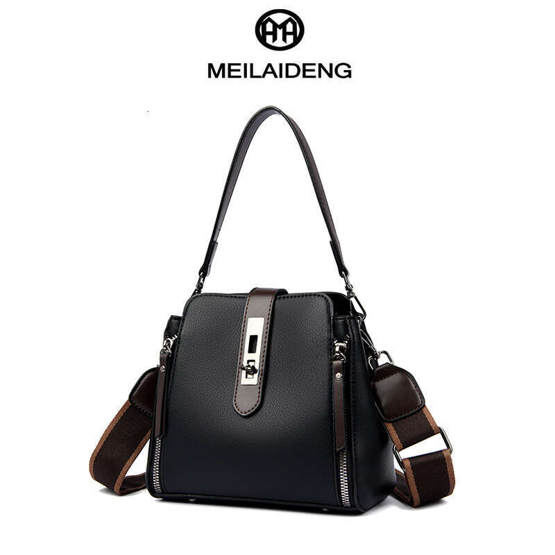 Fashion Women's New Style Ladies Handbag High-end Versatile Shoulder Bucket Large Capacity Crossbody Bag