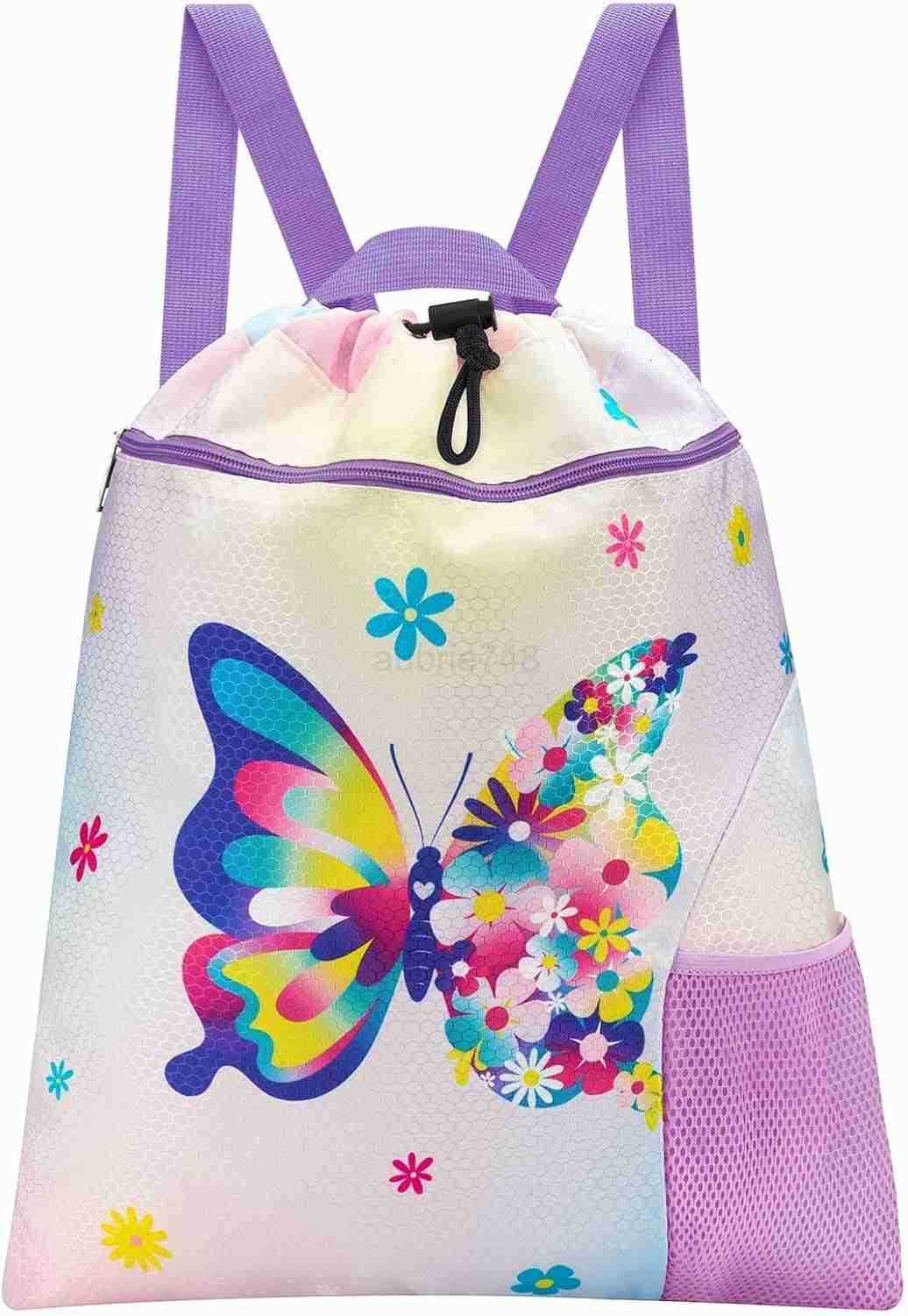 Gym Drawstring Backpack String Bag 15 x 17 Sports Gym Bag for Kids Waterproof Swimming Beach Shopping Yoga BagZ250906