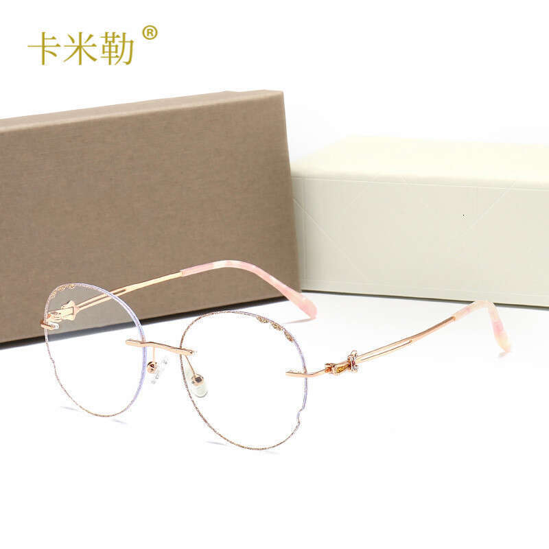 New Anti-Blue Light Trendy Flat Glasses for Women Oval Face Frame Fashion Sunglasses 810 8a8