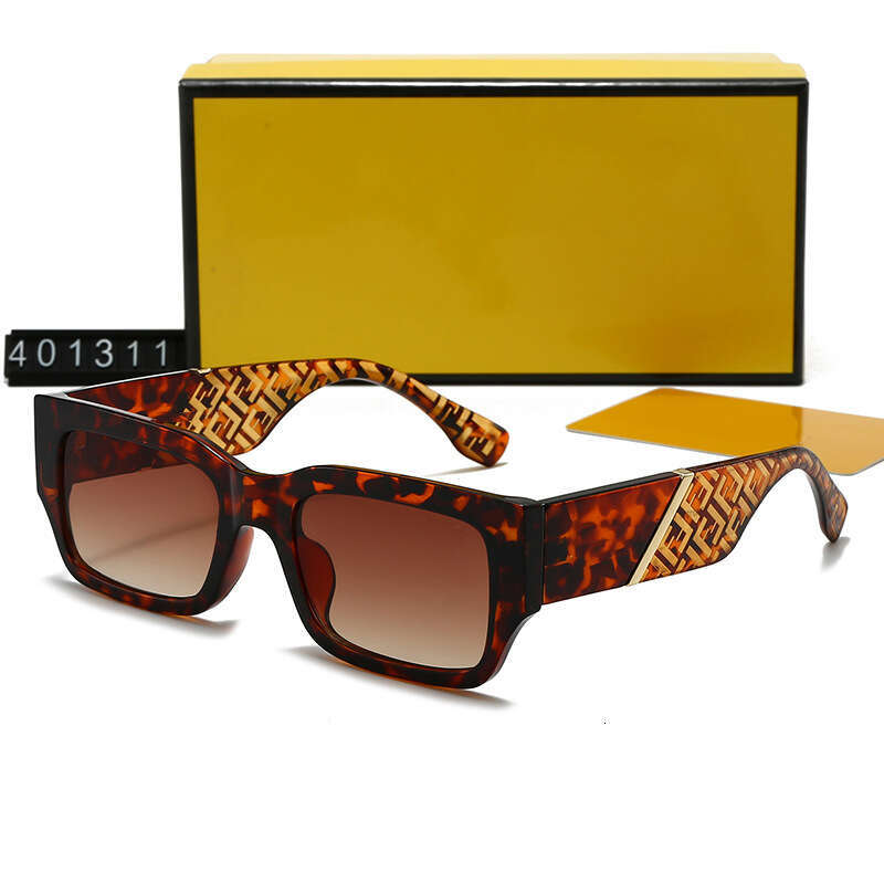 New Men's and Women's Small Square Frame Printed Glasses Letter Driving Internet Celebrity Live Streaming Sunglasses 401311 bd8